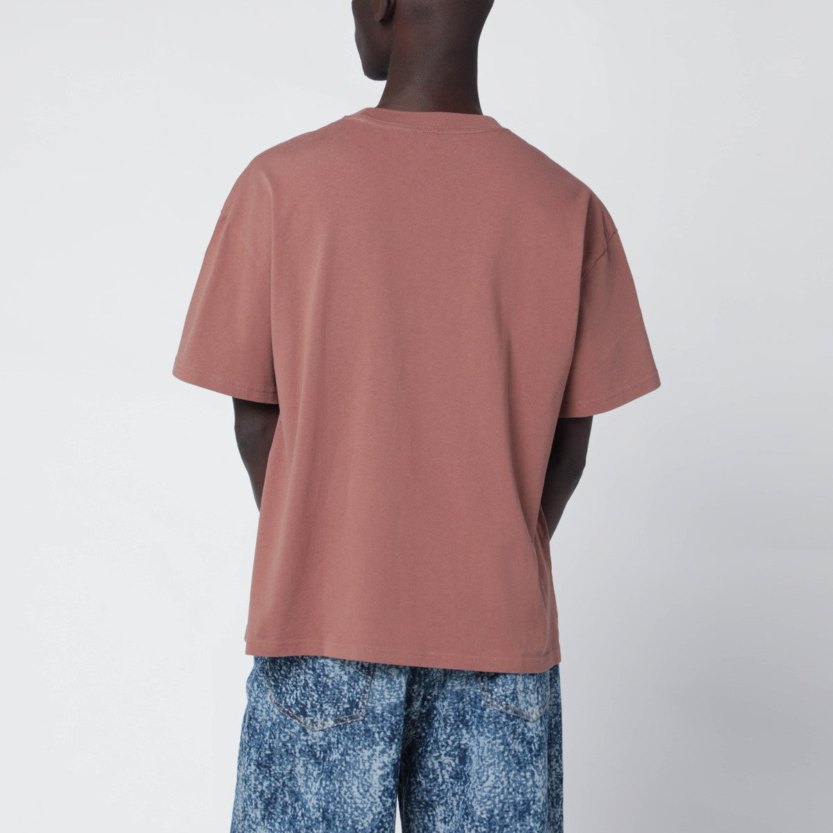 Brain Dead Walnut vintage-effect T-shirt with printed logo Brain Dead