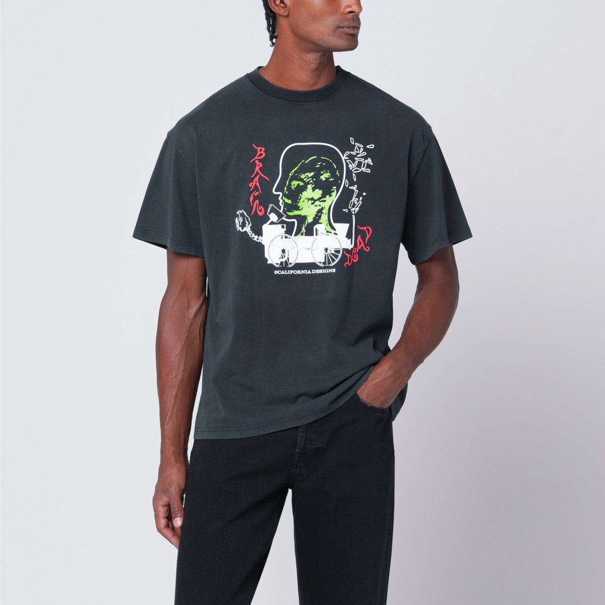 Brain Dead Black Neuro Free Association T-shirt Brain Dead