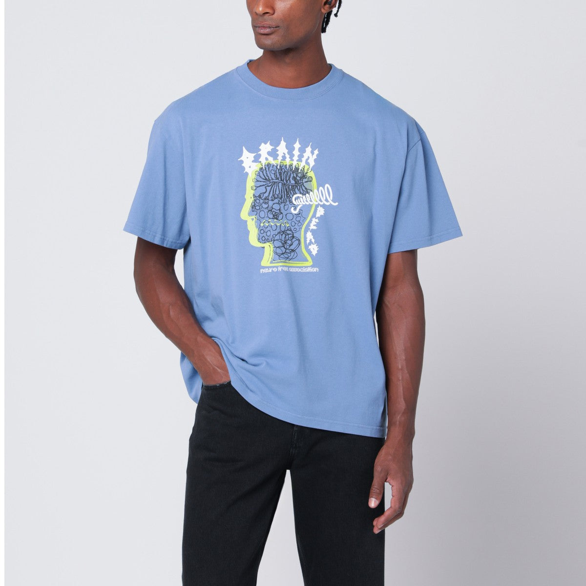 Brain Dead Light blue Ringing Ear T-shirt Brain Dead