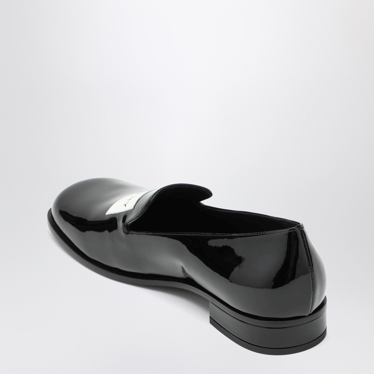Givenchy Black patent leather tuxedo loafers Givenchy