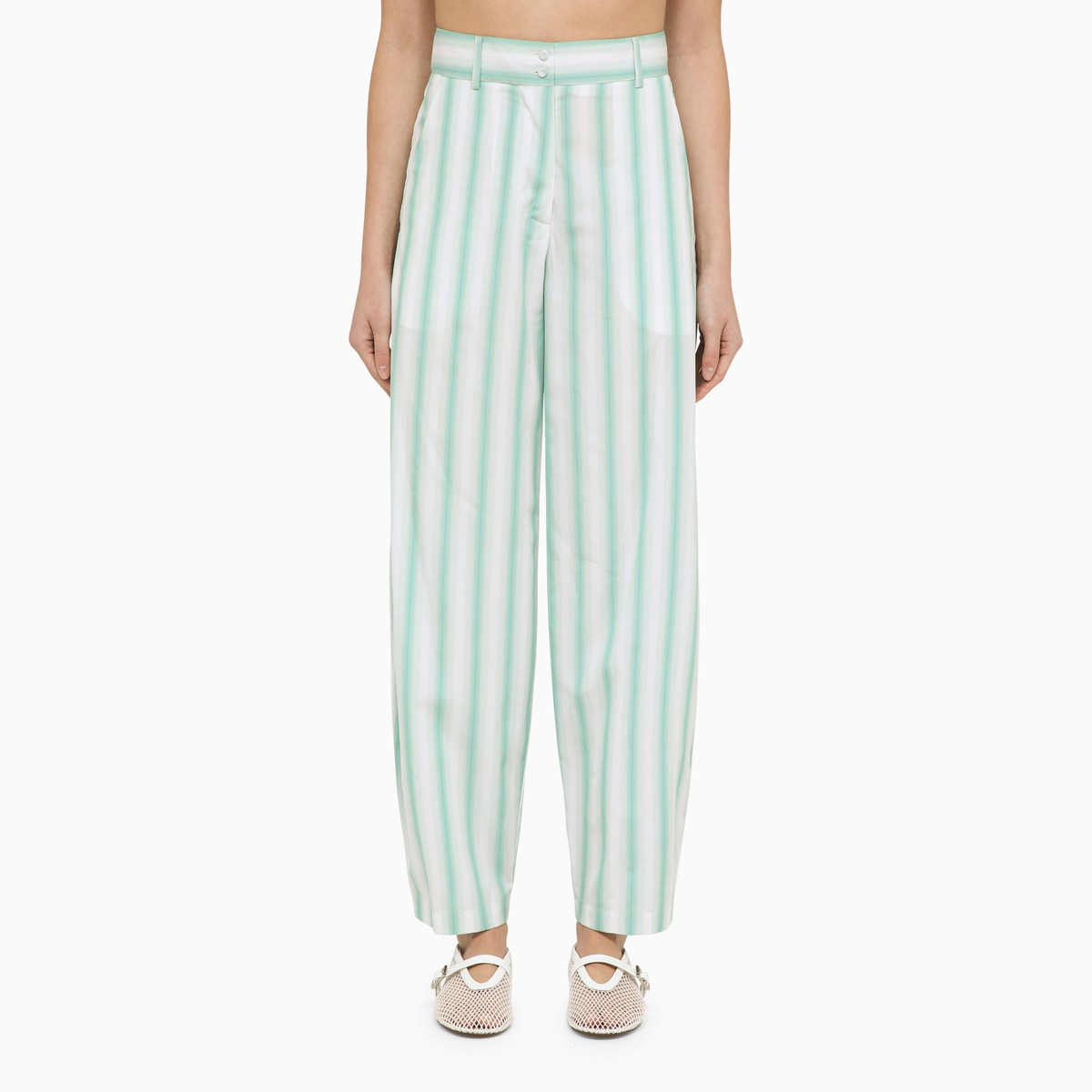 Margaux Lönnberg Beatty striped cotton trousers Margaux Lönnberg