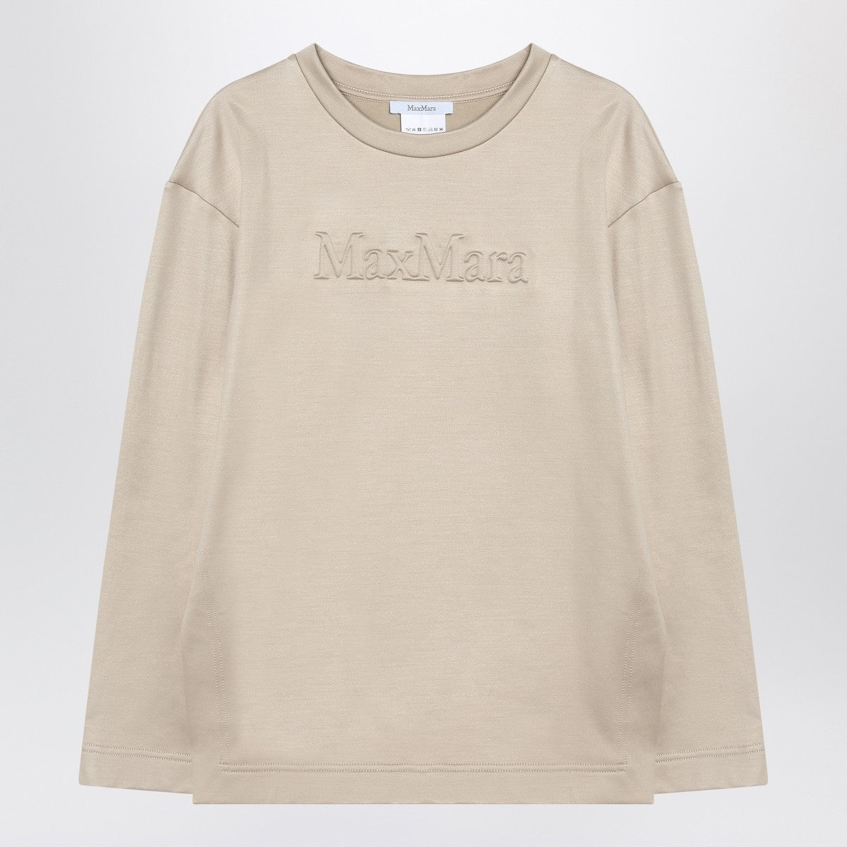 Max Mara Beige sweatshirt in silk blend Max Mara