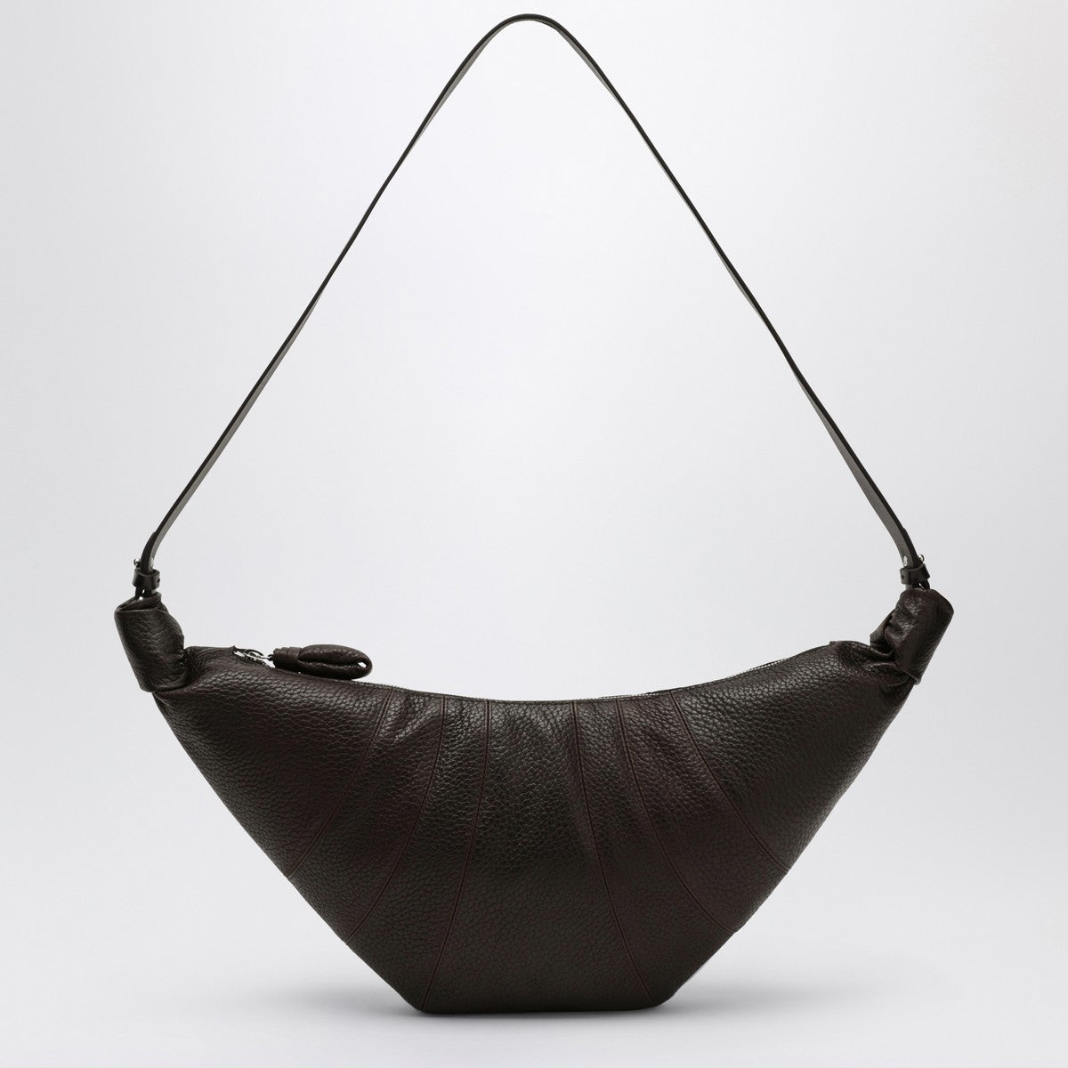 LEMAIRE Medium Croissant Bag in Brown Leather Lemaire