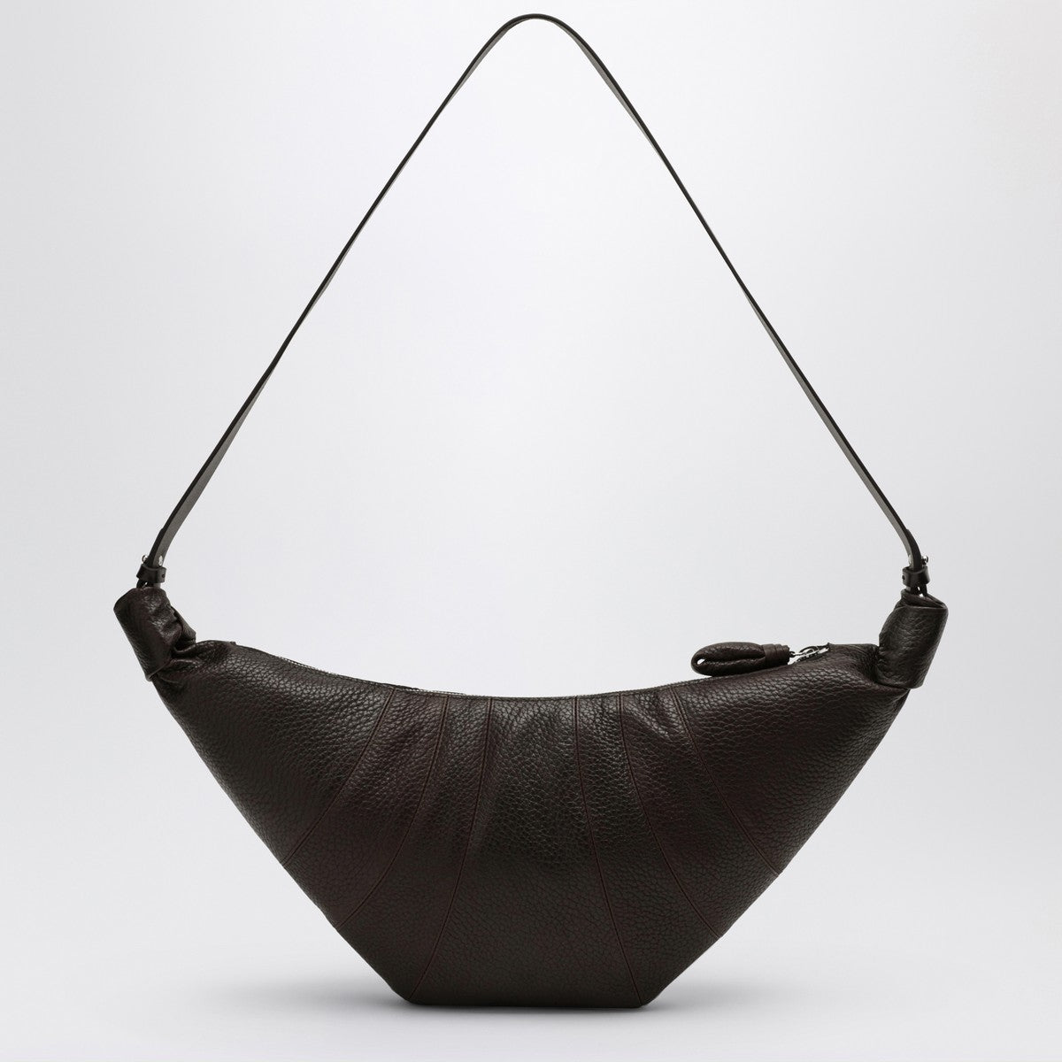 LEMAIRE Medium Croissant Bag in Brown Leather Lemaire