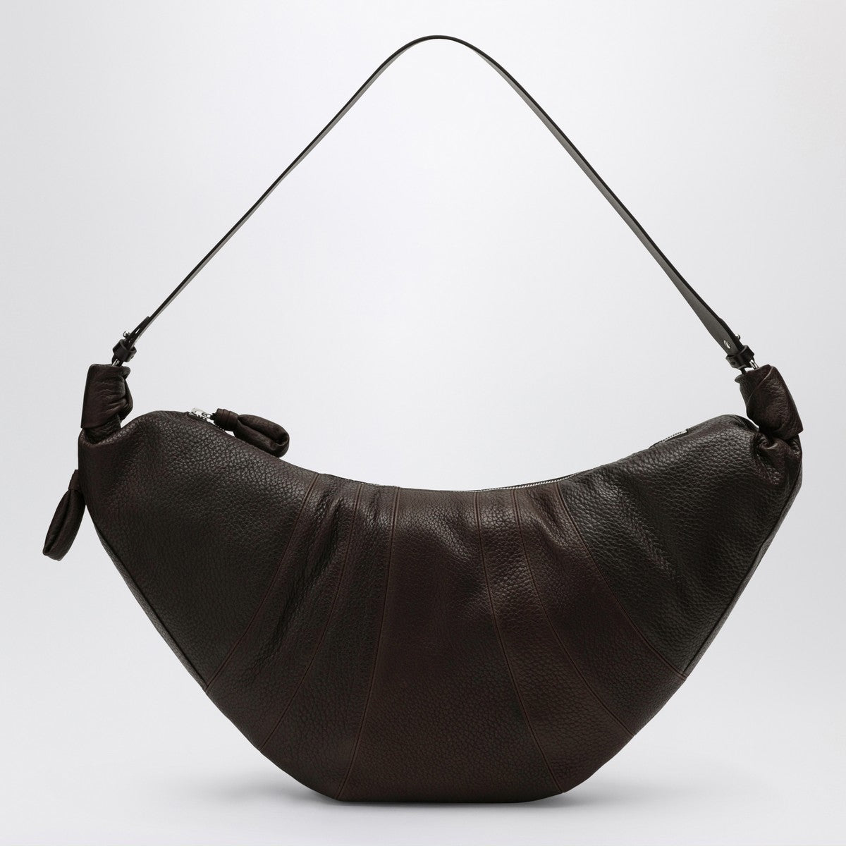 LEMAIRE Large Croissant Bag in Brown Leather Lemaire