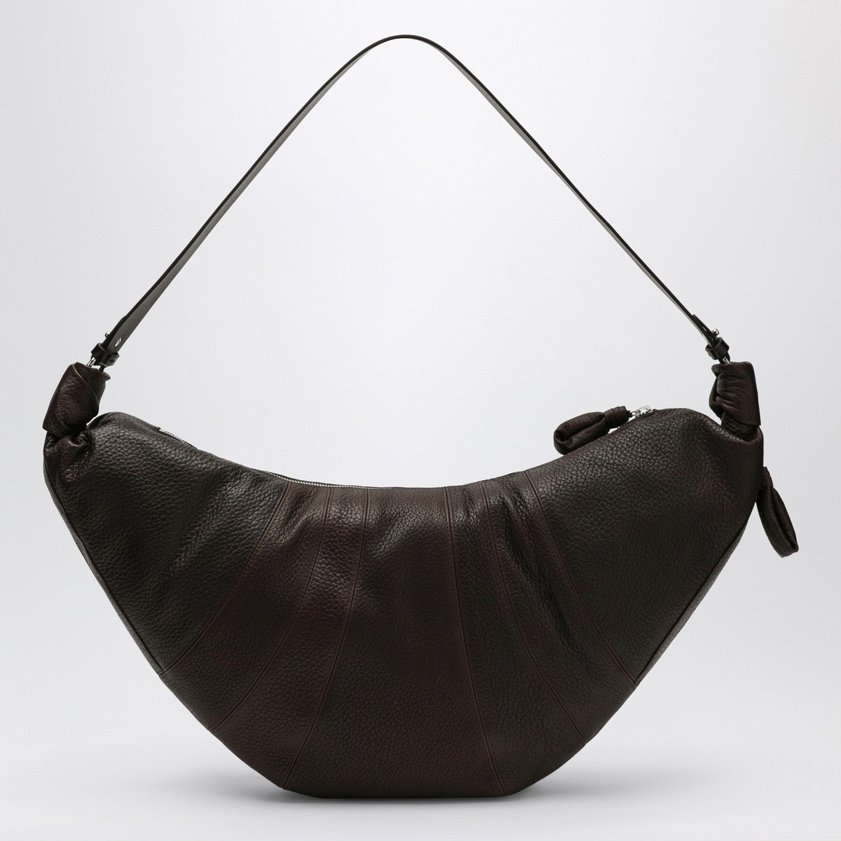 LEMAIRE Large Croissant Bag in Brown Leather Lemaire