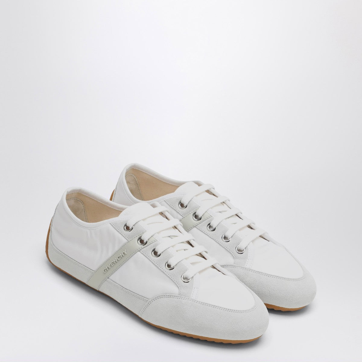 Givenchy White Silm sneakers in nylon and suede Givenchy