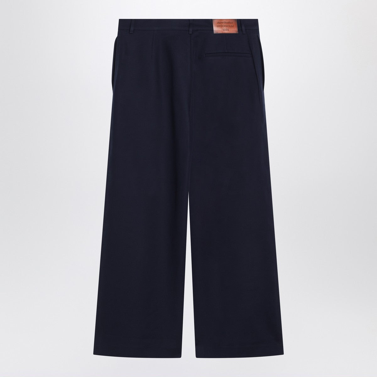 Acne Studios Navy blue satin trousers Acne Studios