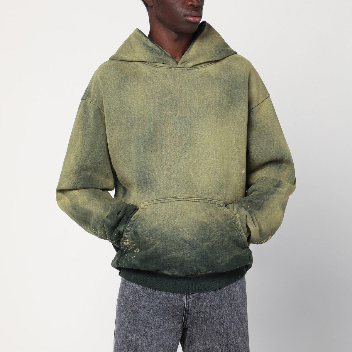 Basketcase Gallery Green/yellow gradient hoodie Basketcase Gallery