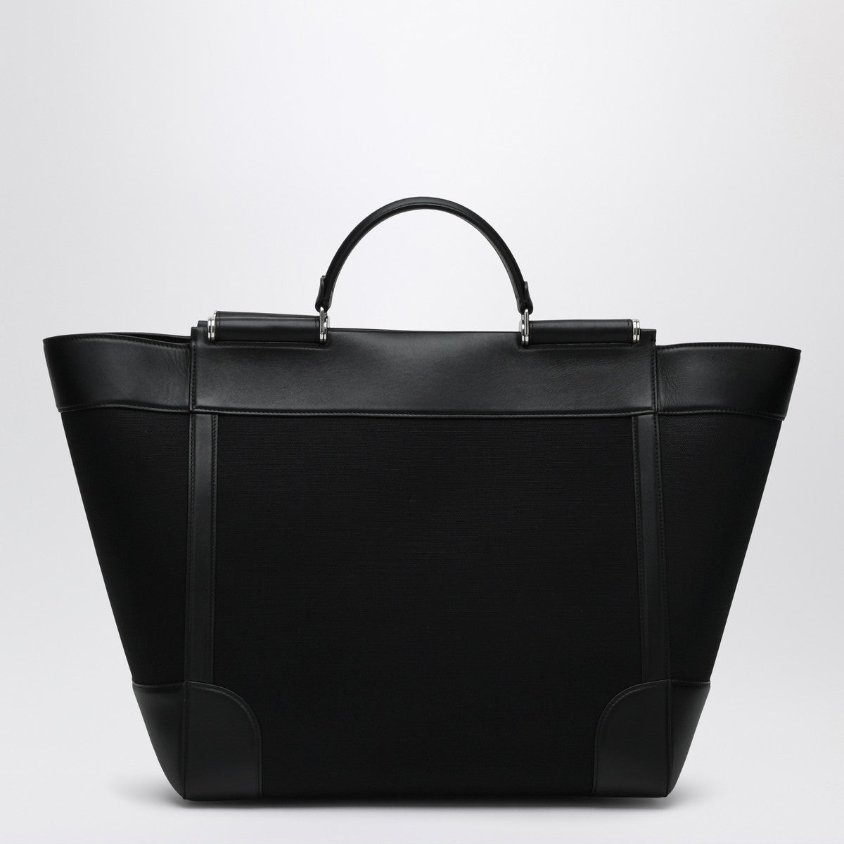 Dolce & Gabbana Dolce&Gabbana Black fabric and leather tote bag Dolce & Gabbana