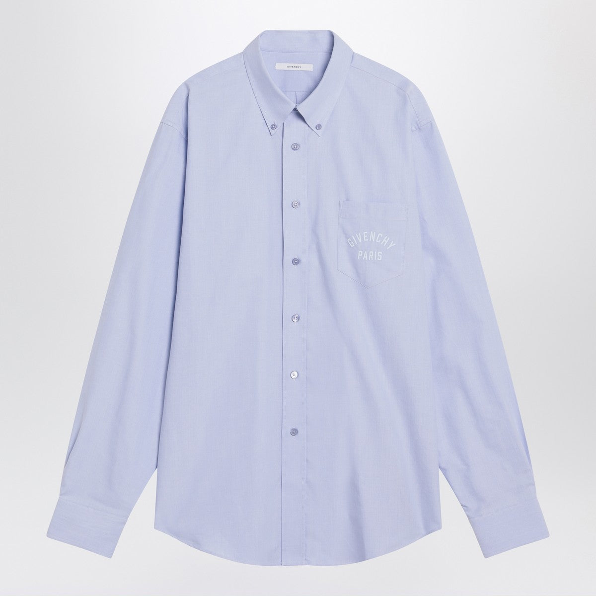 Givenchy Light blue button-down shirt in cotton Givenchy