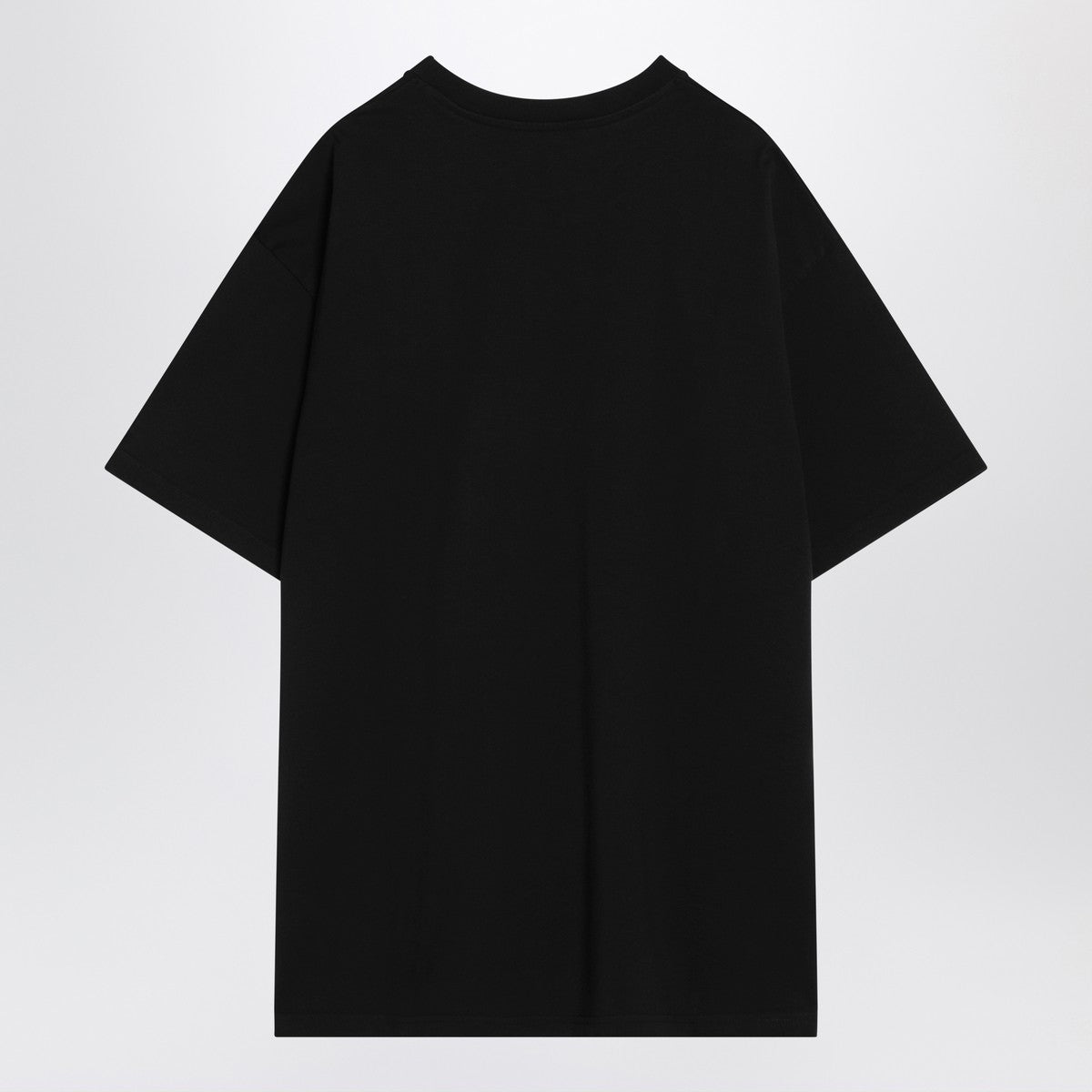 Givenchy Black cotton T-shirt with logo patch Givenchy