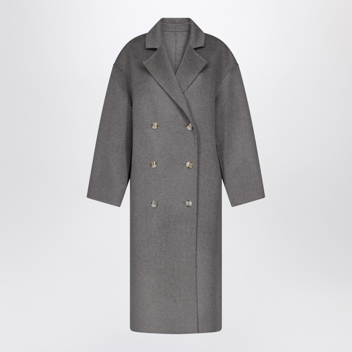 LouLou De Saison Borneo Lds grey melange coat LouLou De Saison