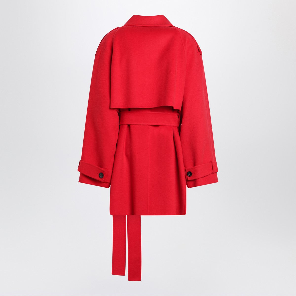 Sportmax Short red wool trench coat Sportmax