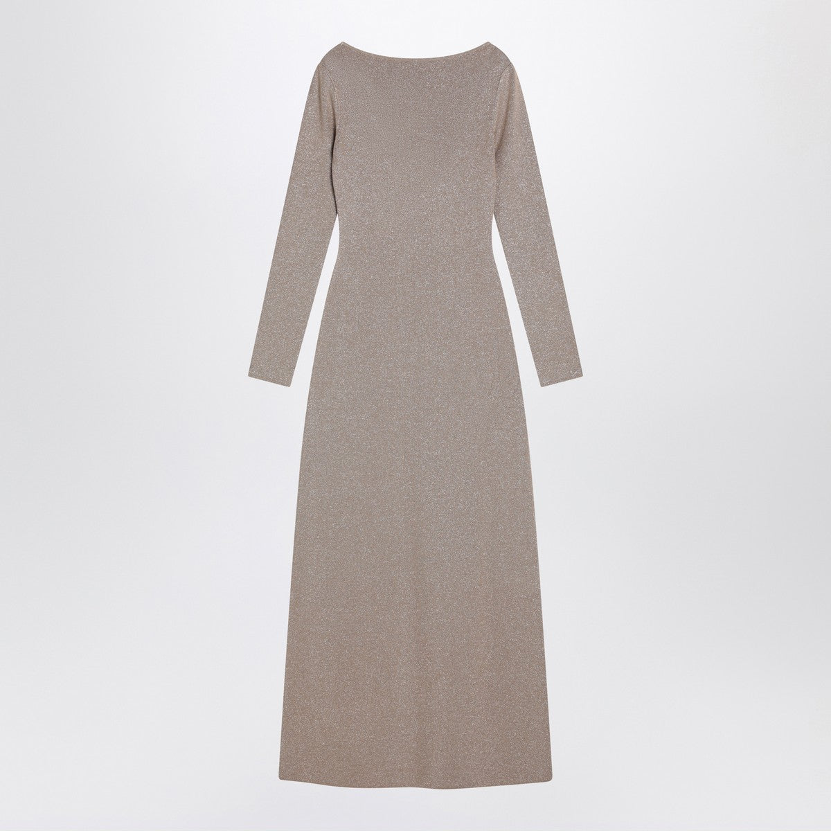 Max Mara Pianoforte Beige dress in viscose and lurex yarn Max Mara Pianoforte