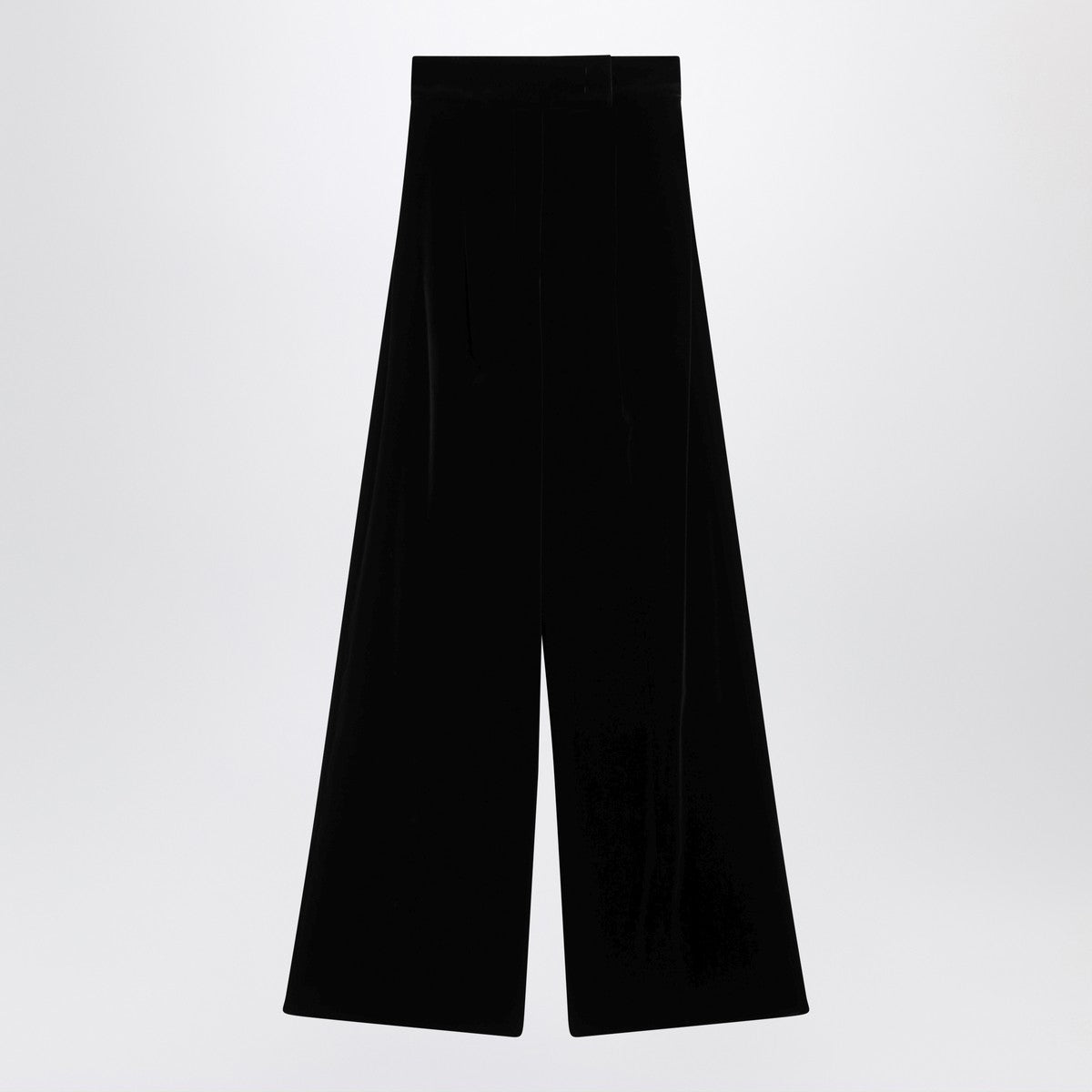 Max Mara Black trousers in shaved velvet Max Mara