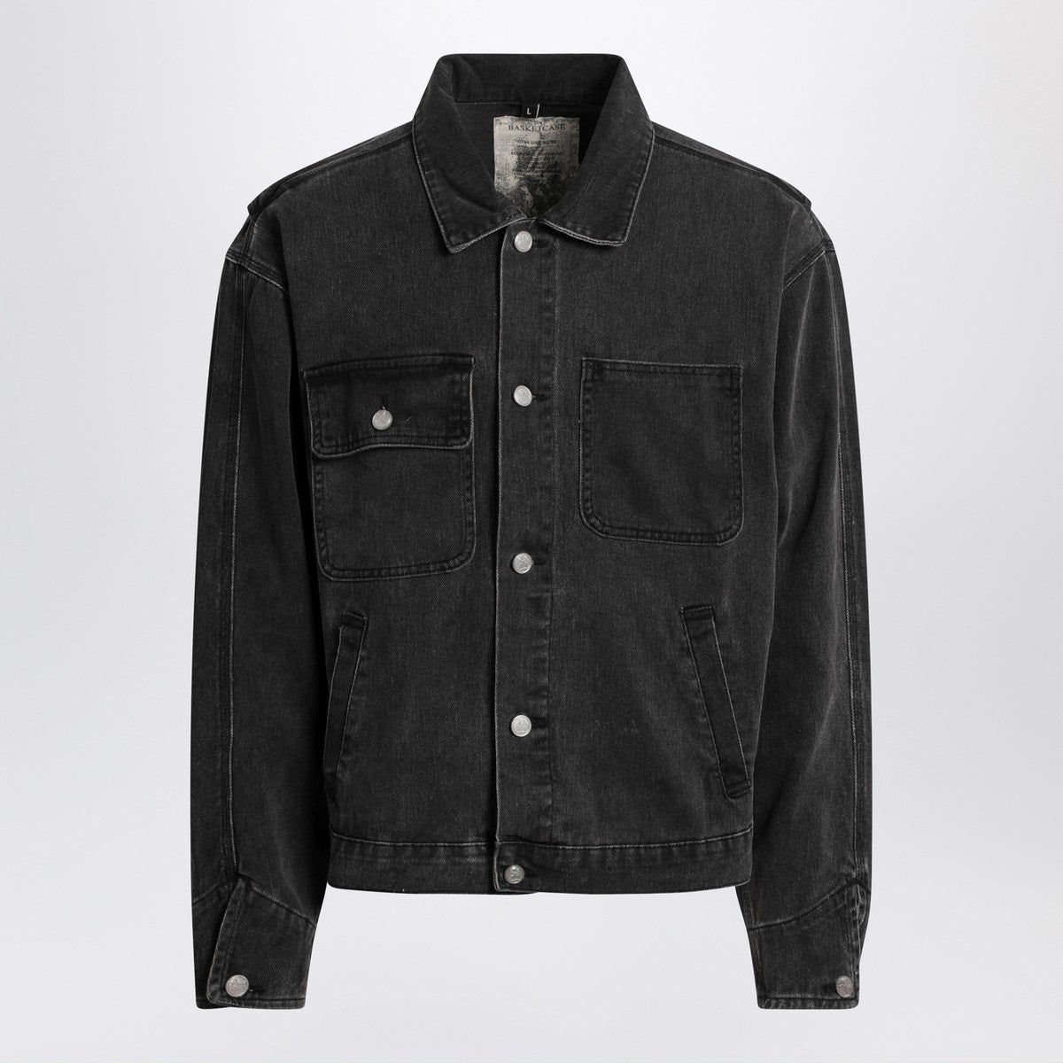 Basketcase Gallery Black washed denim jacket Basketcase Gallery