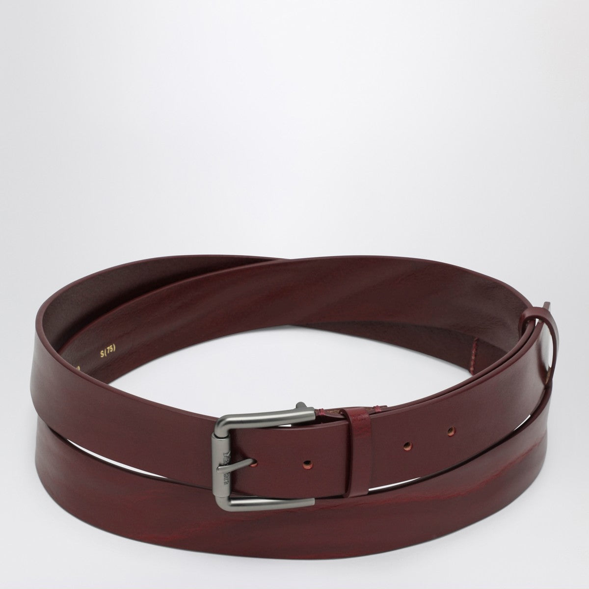 Max Mara Long Belt in Antique Pink Leather Max Mara