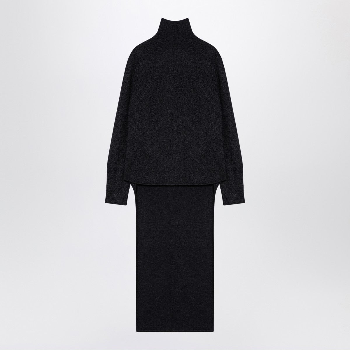 Givenchy Dark grey turtleneck with drawstring Givenchy