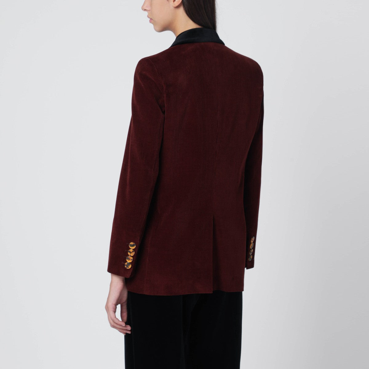 Blazé Milano Blazer Classic Touch in bordeaux velvet Blazé Milano