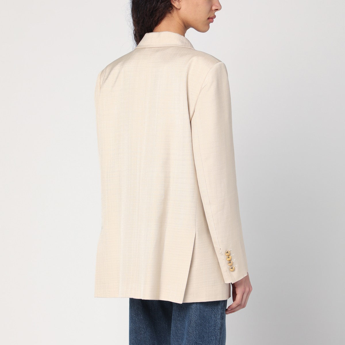 Blazé Milano Everynight ivory double-breasted jacket Blazé Milano
