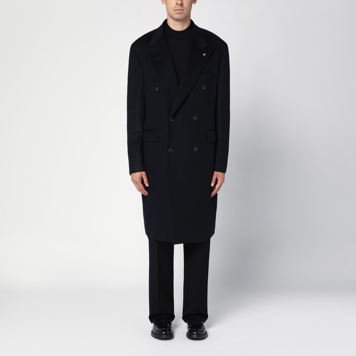 Tagliatore Blue London double-breasted coat Tagliatore