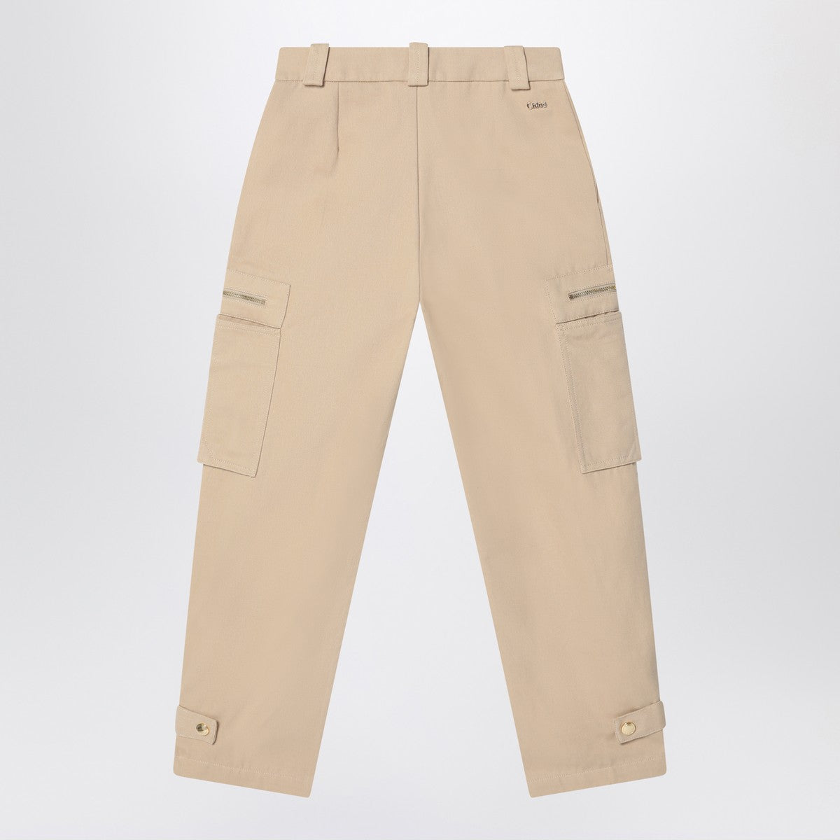 Chloé Beige cotton cargo pants Chloé