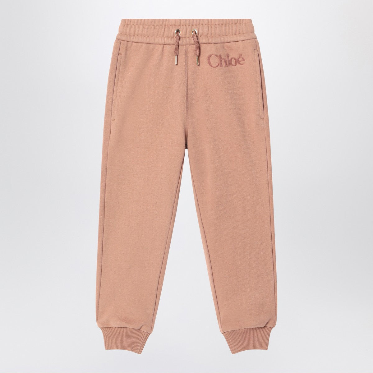 Chloé Antique pink joggers with logo Chloé