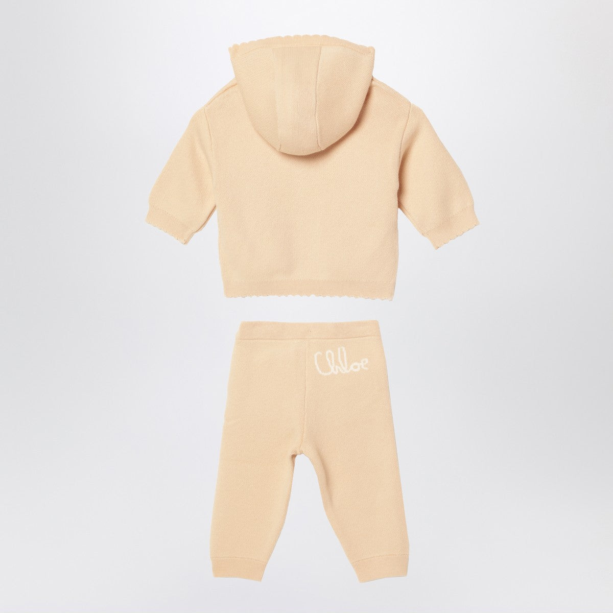 Chloé Beige hoodie and pants set Chloé
