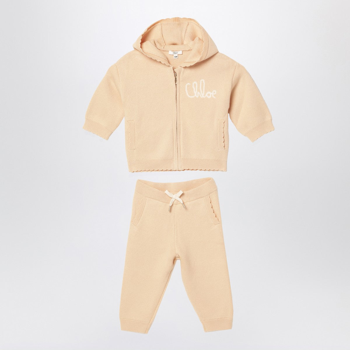 Chloé Beige hoodie and pants set Chloé