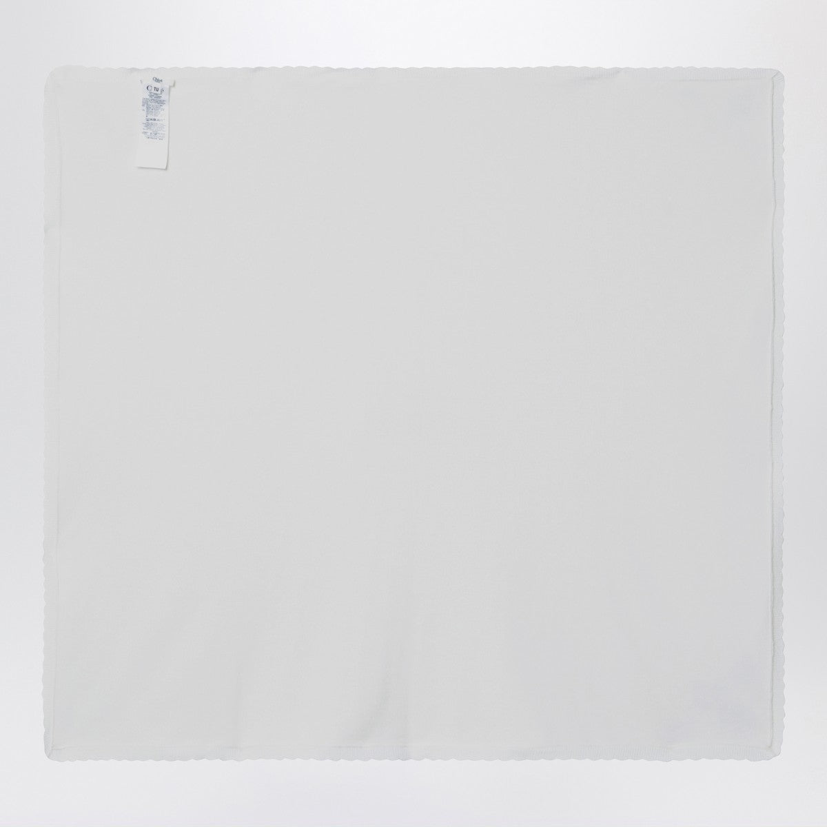Chloé White cotton blanket with embroidery Chloé