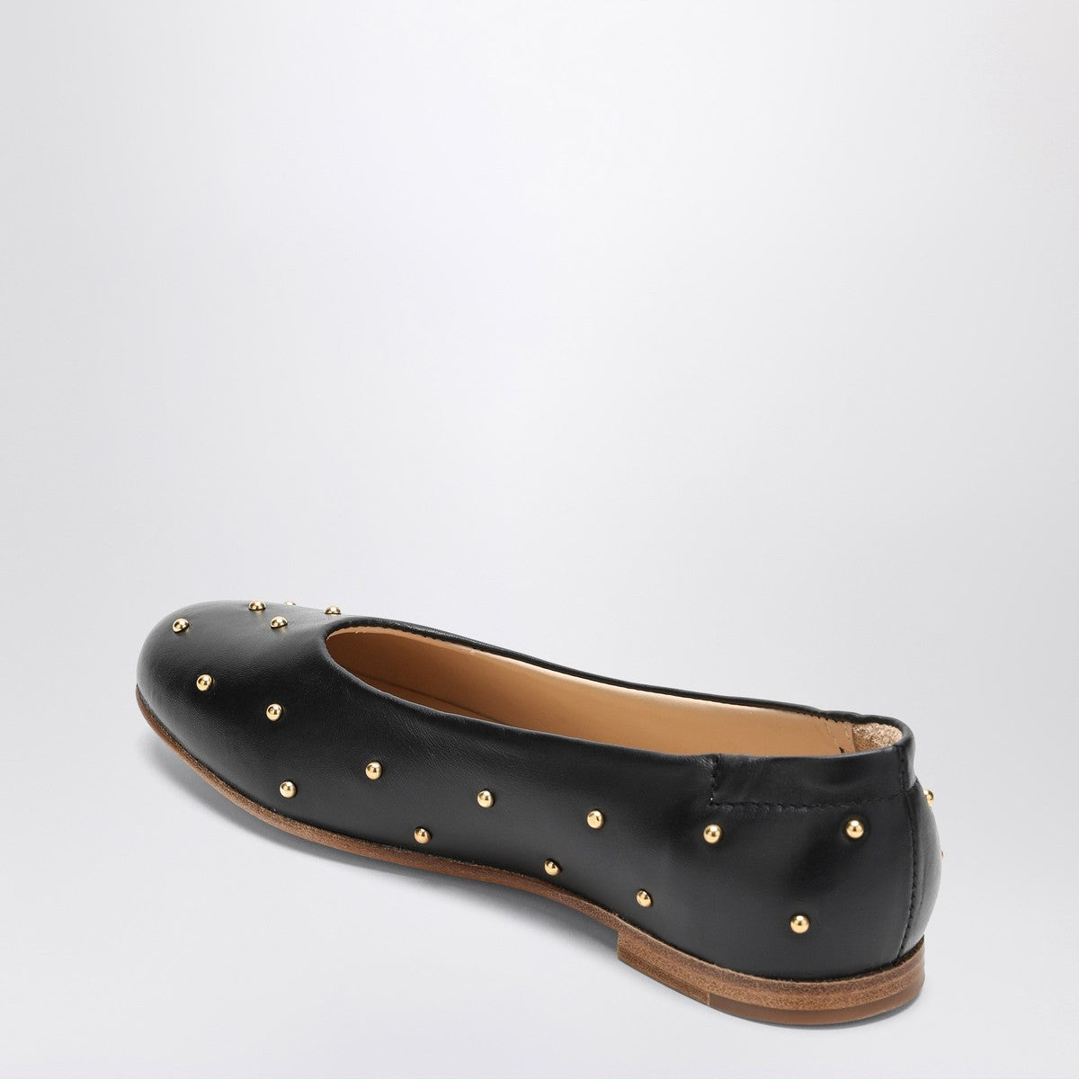 Chloé Black ballet flats with small studs Chloé