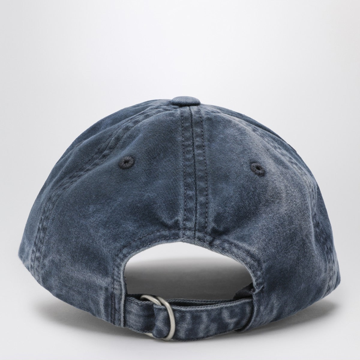Acne Studios Blue washed-effect baseball cap with logo Acne Studios