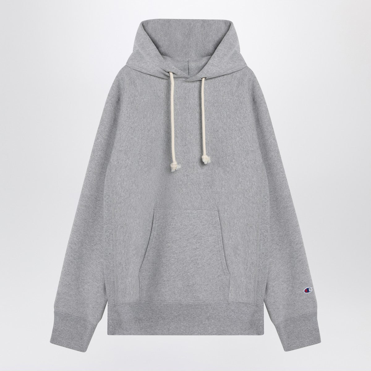 Champion Light grey cotton hoodie Champion