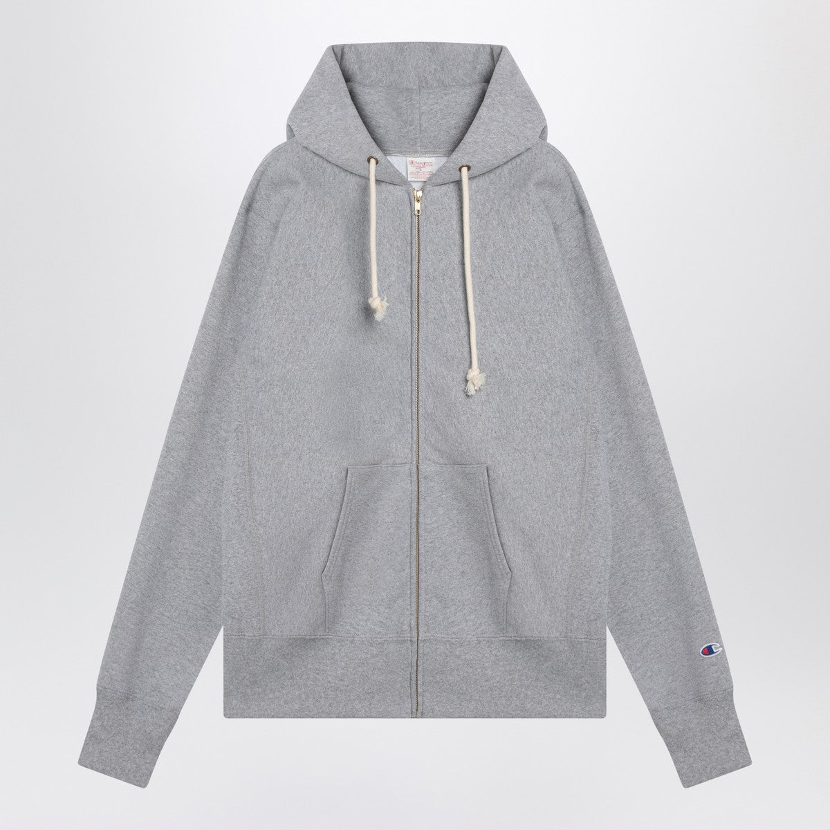 Champion Light grey cotton hoodie Champion