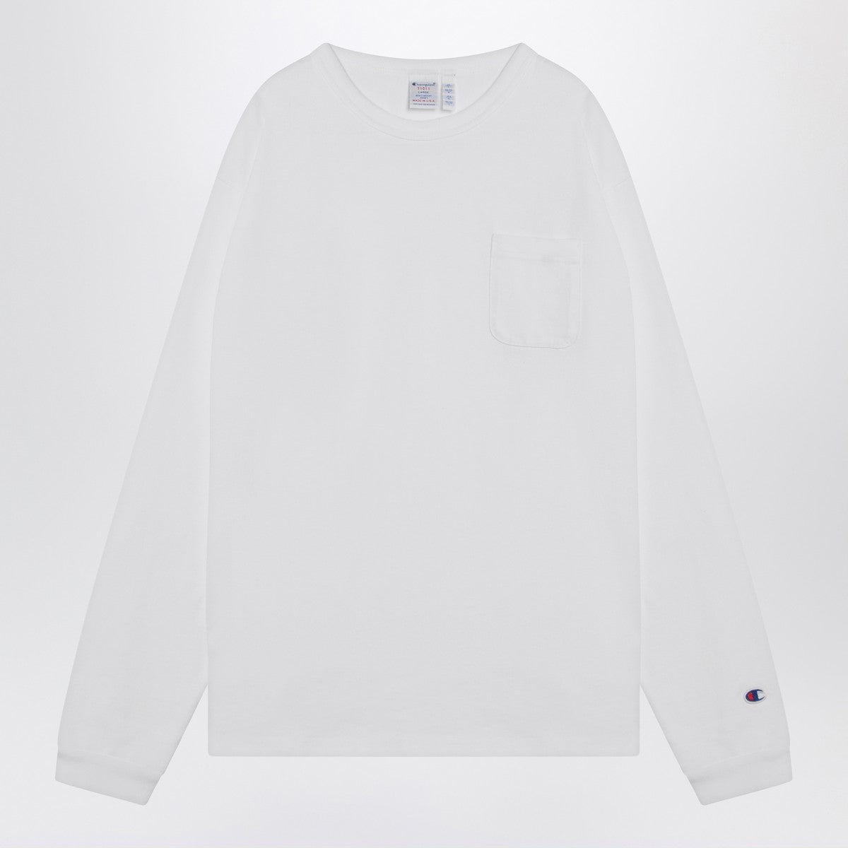 Champion White long-sleeved T-shirt Champion