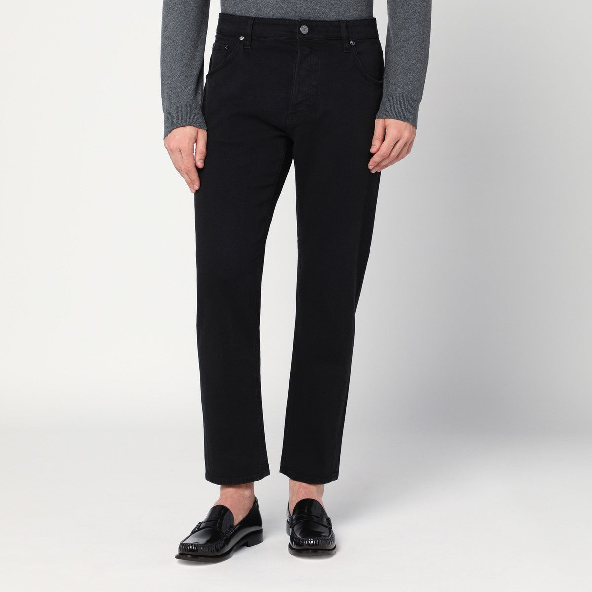 PT Torino Denim Black cotton trousers PT Torino Denim