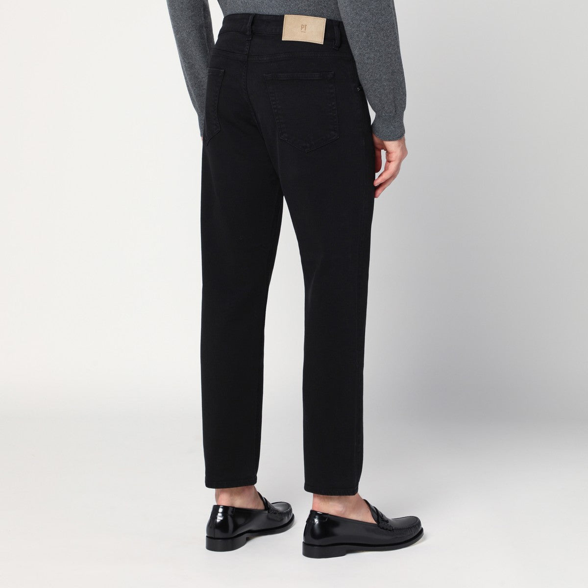 PT Torino Denim Black cotton trousers PT Torino Denim