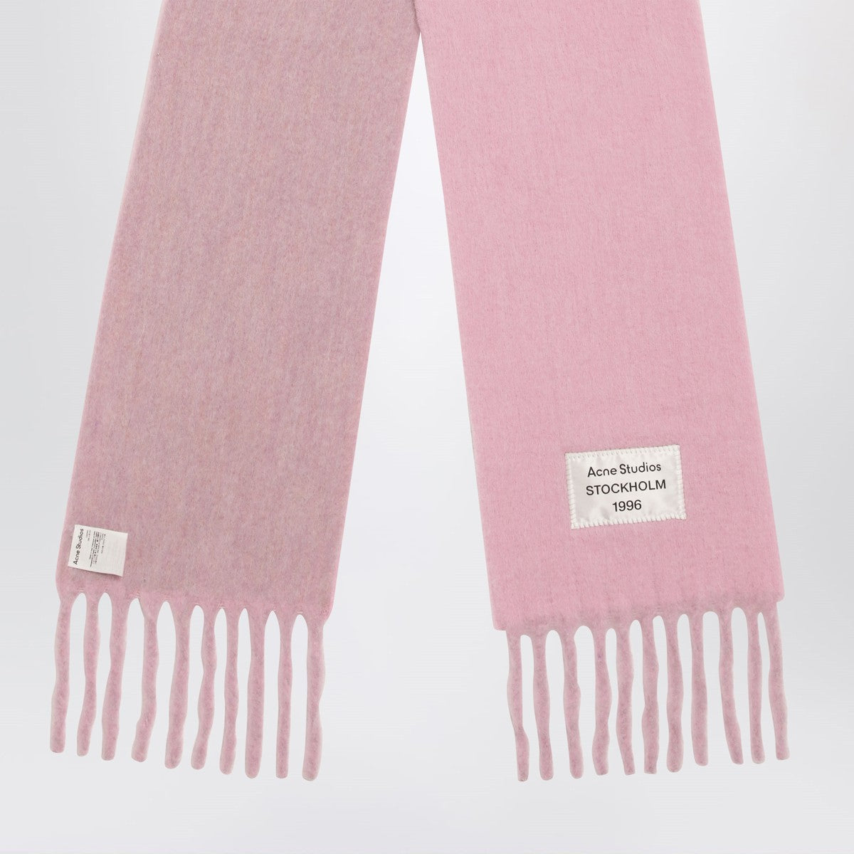 Acne Studios Pink/lilac scarf in wool and alpaca blend Acne Studios