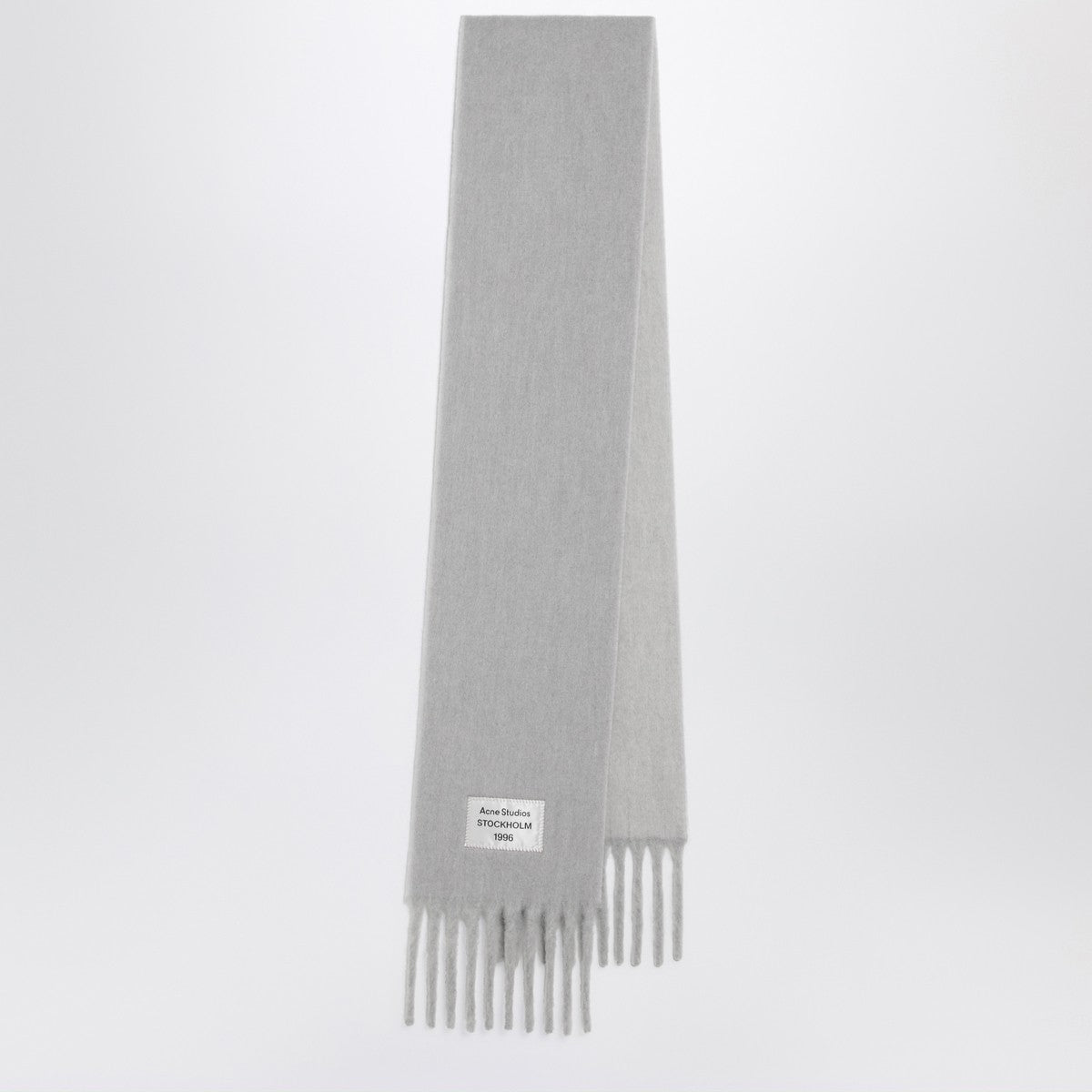 Acne Studios Grey/light grey scarf in wool and alpaca blend Acne Studios
