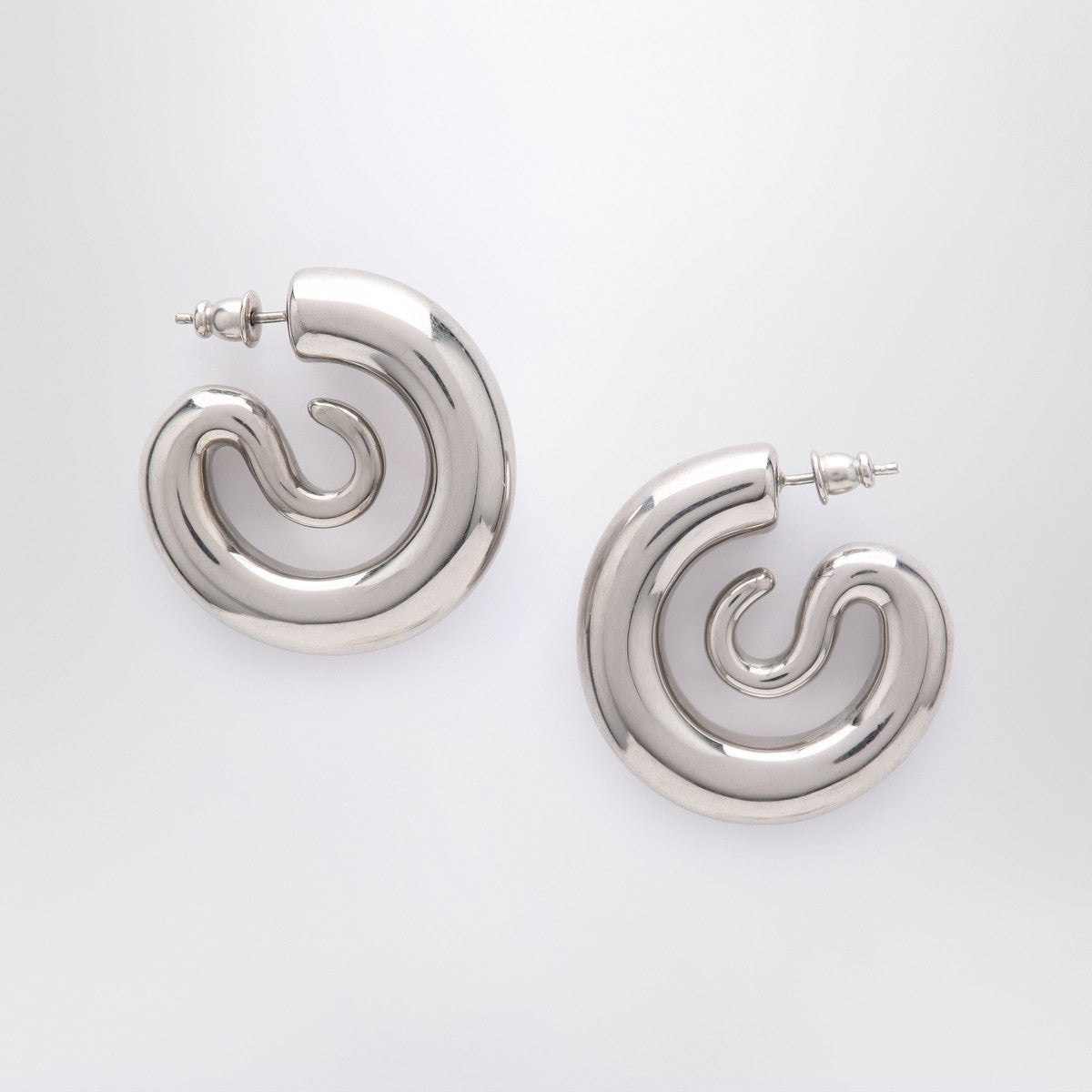 Panconesi Small silver Serpent Hoops earrings Panconesi