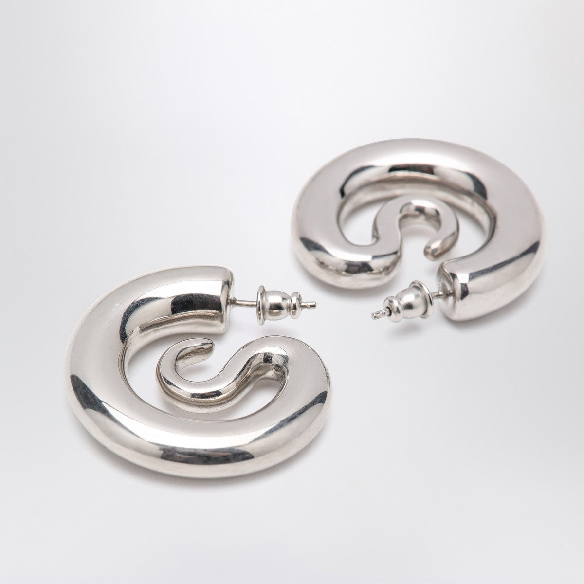 Panconesi Small silver Serpent Hoops earrings Panconesi
