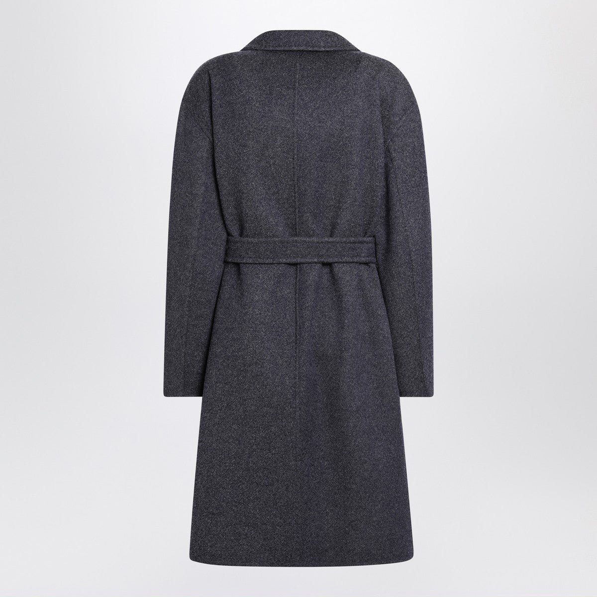 Max Mara Blue wool coat with denim effect
