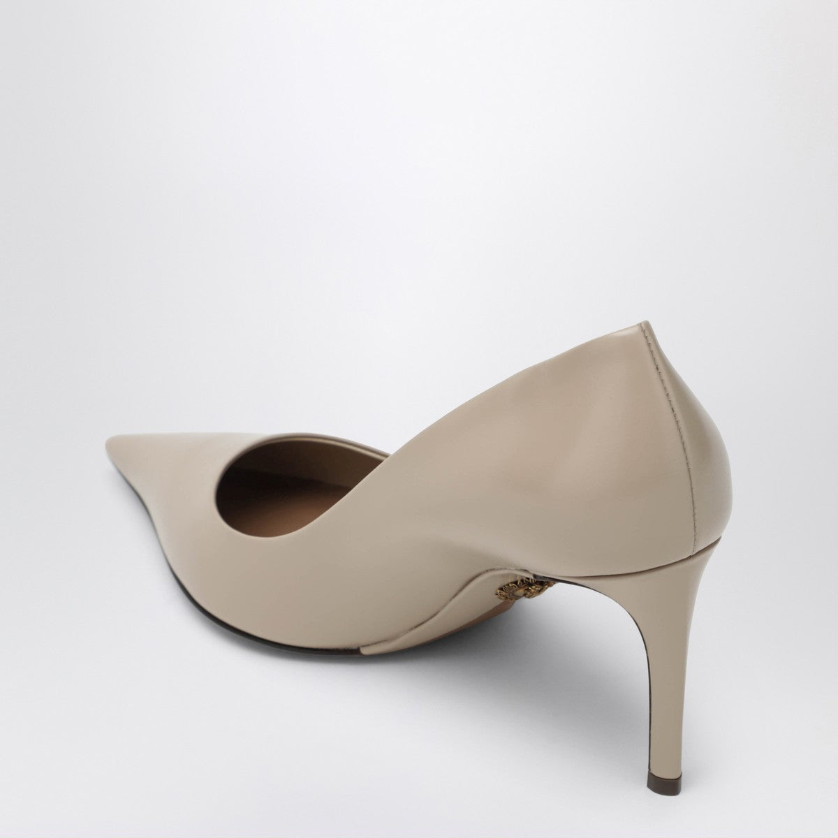 Dolce & Gabbana Dolce&Gabbana Beige calfskin décolleté devotion Dolce & Gabbana