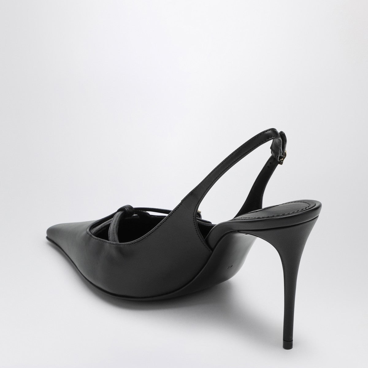 Dolce & Gabbana Dolce&Gabbana Black leather slingback décolleté Dolce & Gabbana