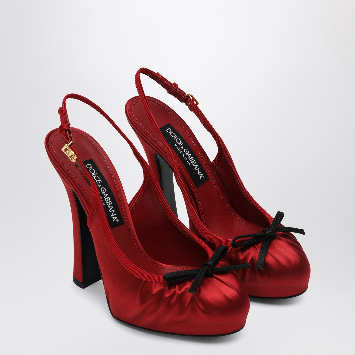 Dolce & Gabbana Dolce&Gabbana Red satin high slingback Dolce & Gabbana