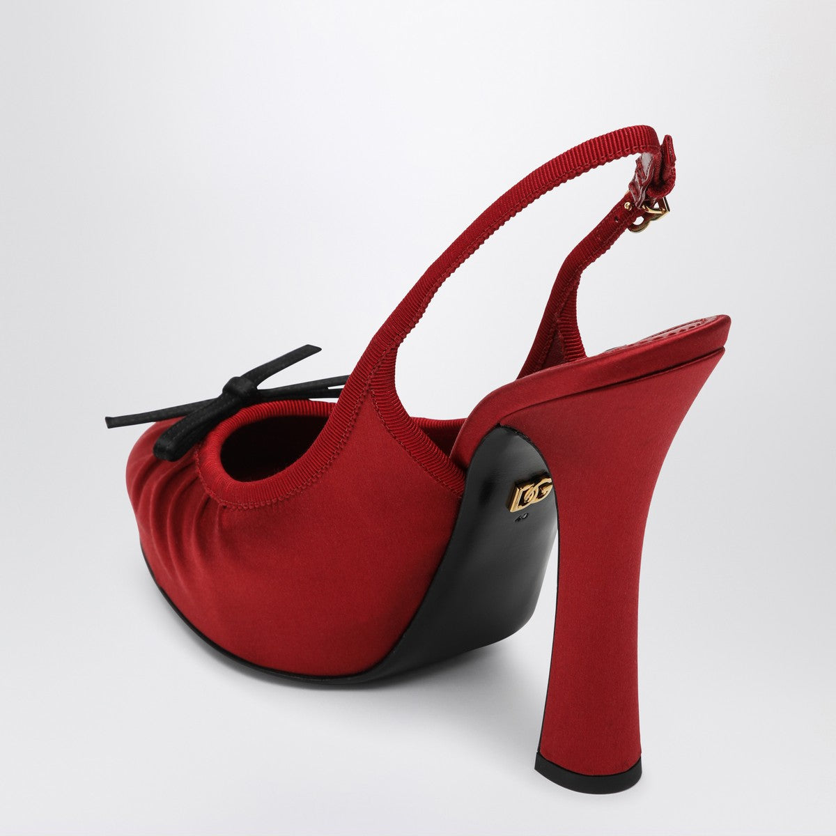Dolce & Gabbana Dolce&Gabbana Red satin high slingback Dolce & Gabbana