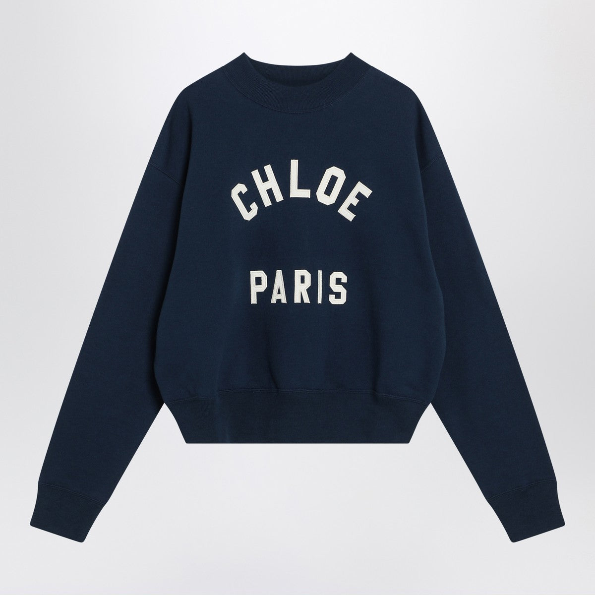 Chloé Navy blue sweatshirt with logo Chloé