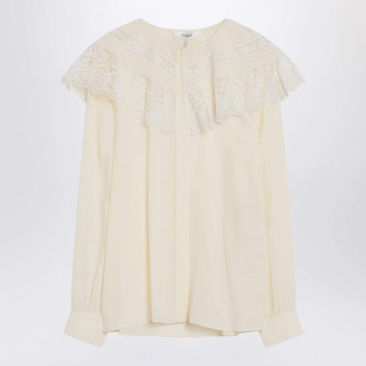 Chloé Ivory crêpe shirt Chloé