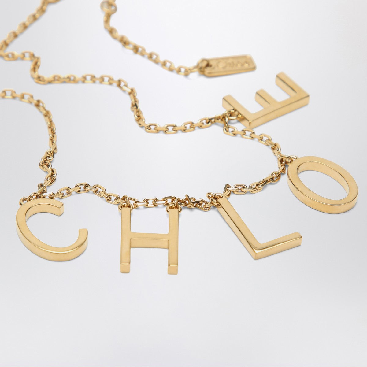 Chloé Letters necklace in Vintage Gold brass Chloé